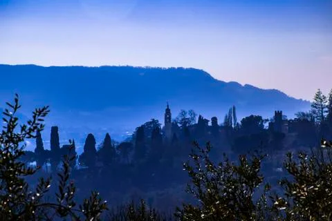 Panorama in Blue Stock Photos