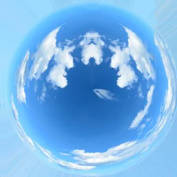 Panorama blue sky with clouds Stock Photos