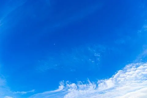 Panorama blue sky with clouds Stock Photos