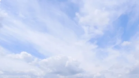 Panorama of The Blue Sky Stock Footage 126935789