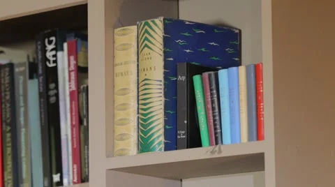 Panorama books Stock Footage 52855945