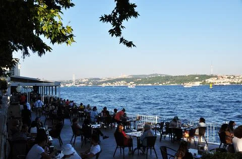 Panorama of the Bosphorus. Stock Photos