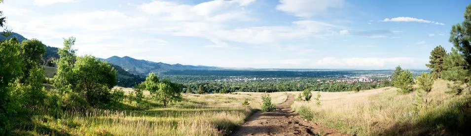 Panorama of Boulder Stock Photos