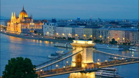 Panorama of Budapest, Hungary. Video stock 40277462
