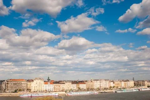 Panorama of Budapest Stock Photos