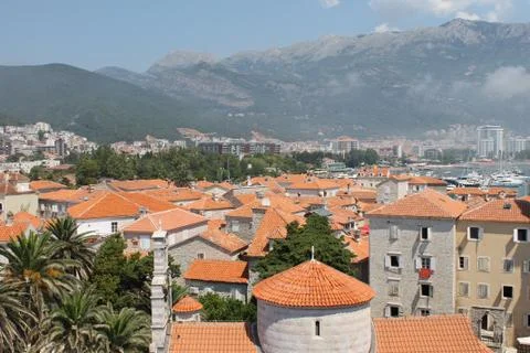Panorama of Budva Fotos de archivo