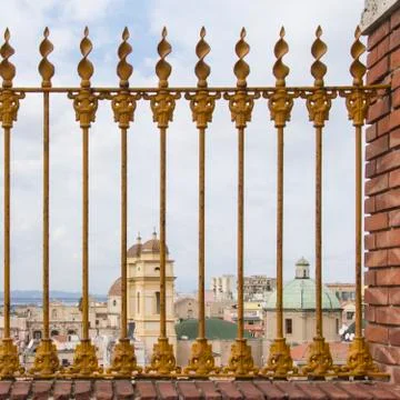 Panorama of Cagliari Stock Photos