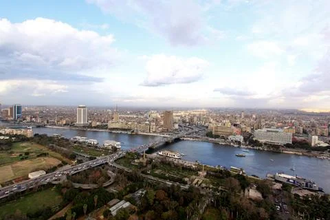 Panorama Cairo Egypt Foto stock