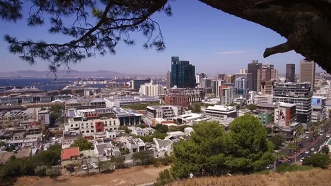 Panorama of Cape Town Stock Footage 86448376