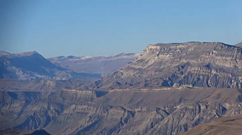 Panorama of the Caucasus Mountains. Stock Footage 50881651