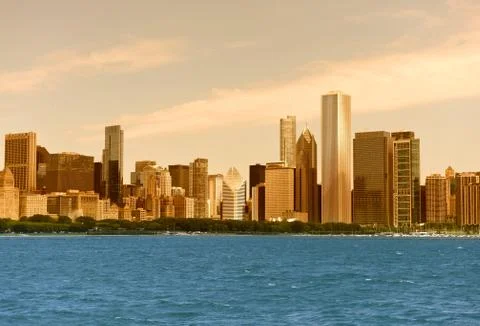 Panorama Chicago Stock-Fotos