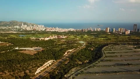 Panorama of the City from afar Stock Footage 239655784