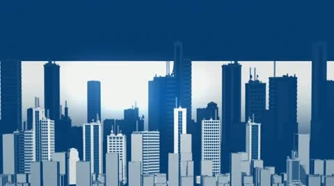 Panorama City Background HD Video stock 10870913
