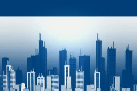 Panorama City Background Loop Stock Footage 10870999