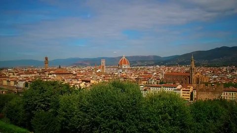 Panorama of the city of Florence Stock Footage 81211595