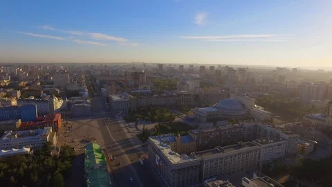Panorama of the city Vídeos de archivo 102550206