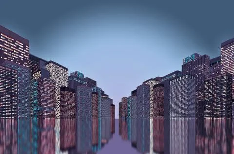 Panorama of the city Stock Illustration