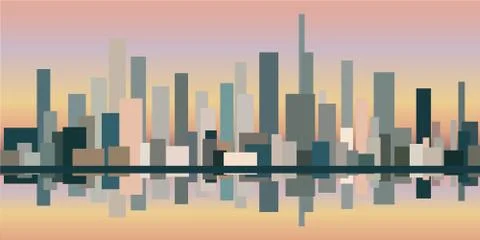 Panorama of the city Stock Illustration