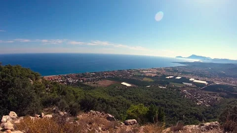 Panorama of the city of Kemer Stock Footage 142736848
