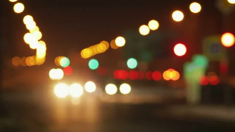 Panorama of city lights in the evening blurred background, bokeh 스톡 동영상 101322261