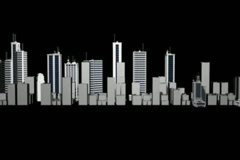 Panorama City Motion Design Element 02 Video stock 10871002