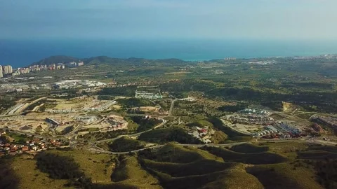 Panorama of the city from the mountain Stock Footage 239655945
