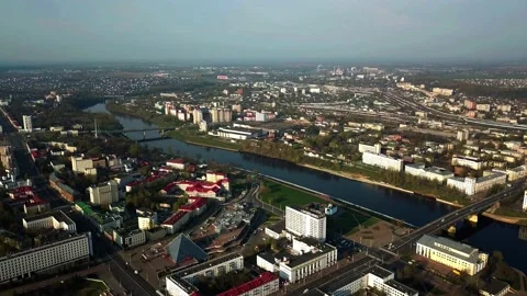 Panorama of the city of Vitebsk Stock Footage 142131880