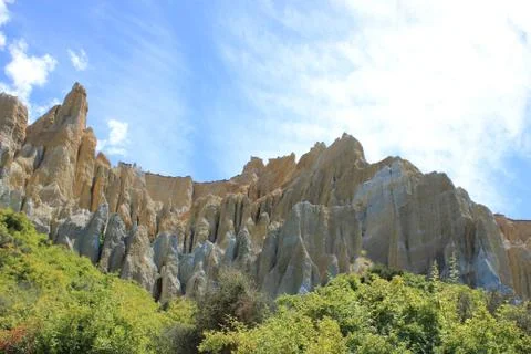Panorama of the clay cliffs Stock Photos