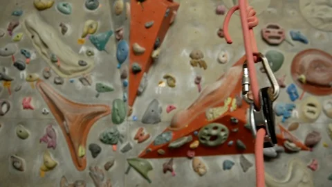 Panorama of the climbing wall Stock Footage 103663167