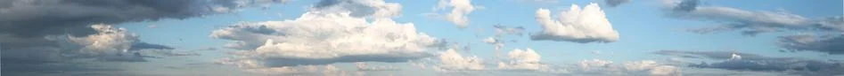 Panorama of Clouds Stock Photos