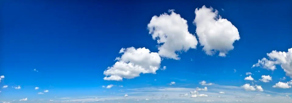 Panorama cloudscape Stock Photos