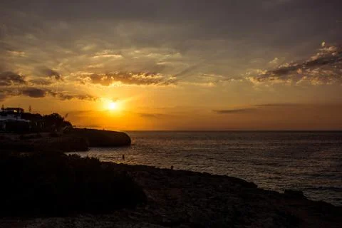 Panorama on the coast of Mallorca Stock Photos