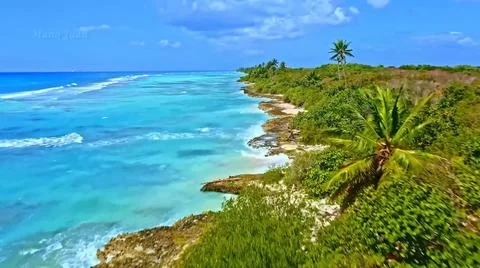 PANORAMA OF THE COASTLINE Stock Photos