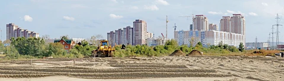 Panorama construction Foto stock