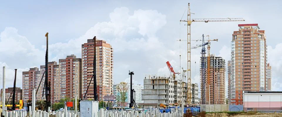Panorama construction Foto stock