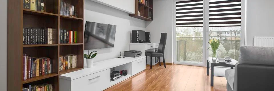 Panorama of contemporary interior Stock-Fotos