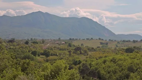 Panorama of the countryside Stock Footage 74465012
