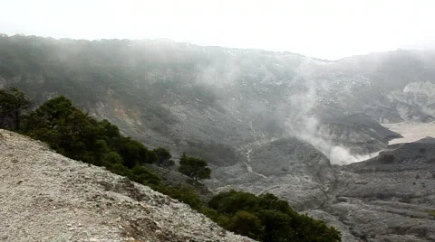 Panorama of crater Stock Footage 781946