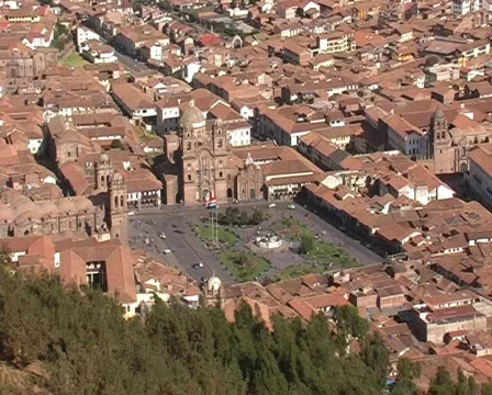 Panorama of Cusco city Stock Footage 484081