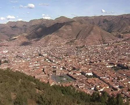 Panorama of Cusco city Stock Footage 484086
