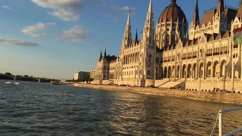 Panorama on Danube Budapest Hungary Stock Footage 101370534