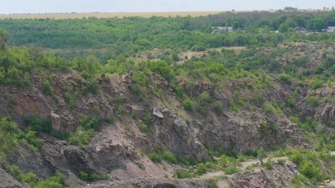 Panorama of The Descent to The Gorge Stock Footage 127022240