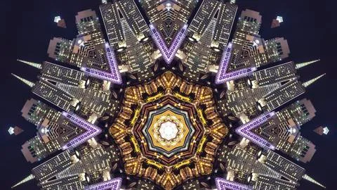 Panorama Design pattern and symbol made from San Francisco 写真素材