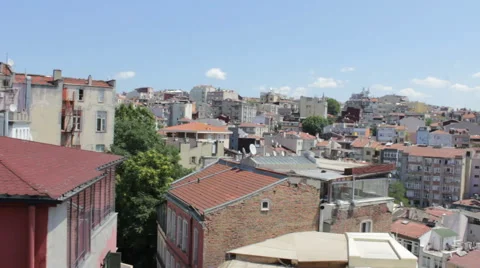 Panorama of a District in Istanbul Stock Footage 57811385