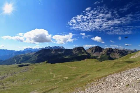 Panorama on Dolomites Stock Photos
