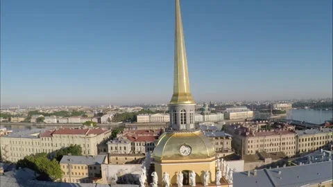 Panorama down the building of the Admiralty Stock Footage 122453782