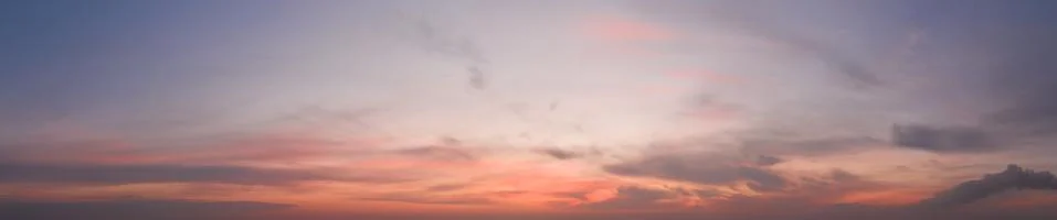 Panorama of dramatic sky during sunset. Sky background during sunset or sunri Fotos de archivo