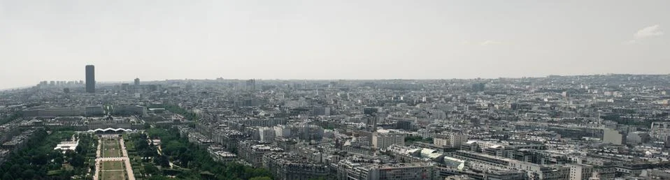 Panorama from the eiffel tower Stock Photos