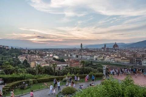 Panorama of florence Stock Photos