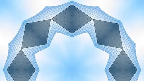 Panorama frame Angular ring made with concert hall Los Angeles Foto stock